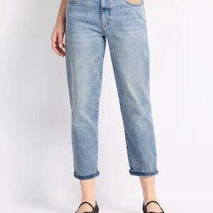 Kut from the Kloth sienna baggy boyfriend crop jeans size 14